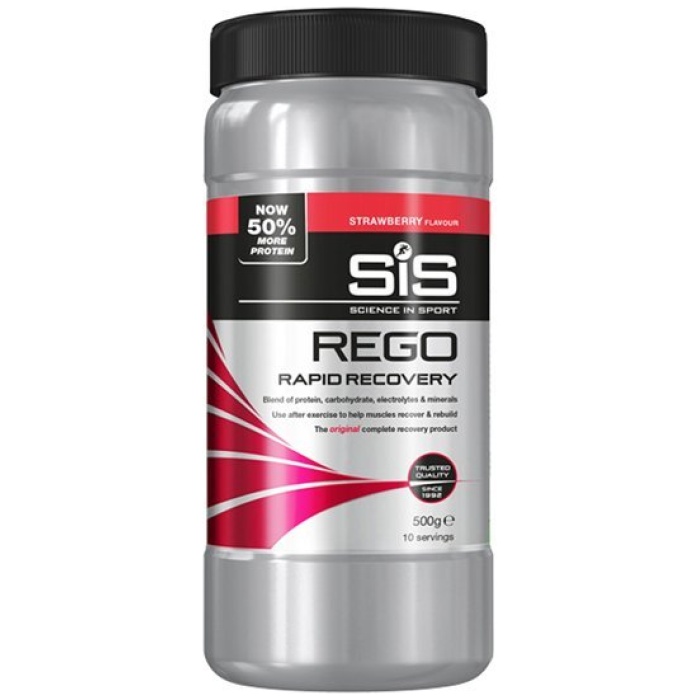 Scienceinsport SIS Recoverydrink Rego Rapid Pot Strawberry 500g E - Afbeelding 2