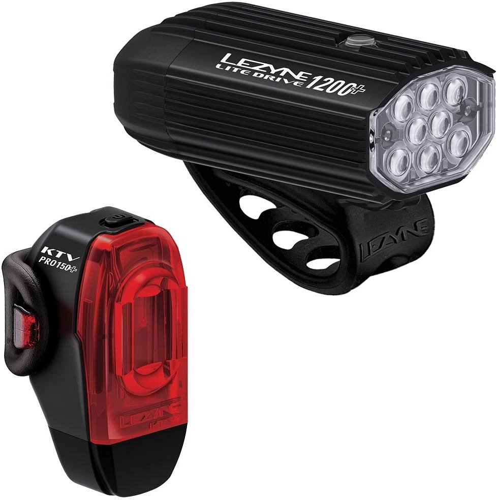 Lezyne LITE DRIVE 1200+/ KTV DRIVE PRO+ SATIN BLK